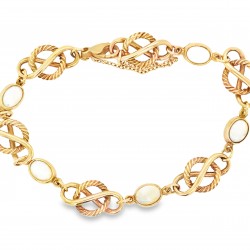 Pre Owned 9ct Opal Set Bracelet ZX785